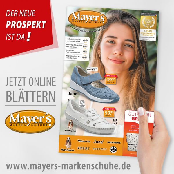 Mayer's Markenschuhe – Der neue Prospekt ist da!