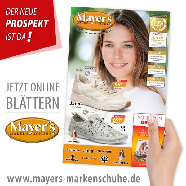 Der neue Prospekt von Mayer's Markenschuhe ist da!
