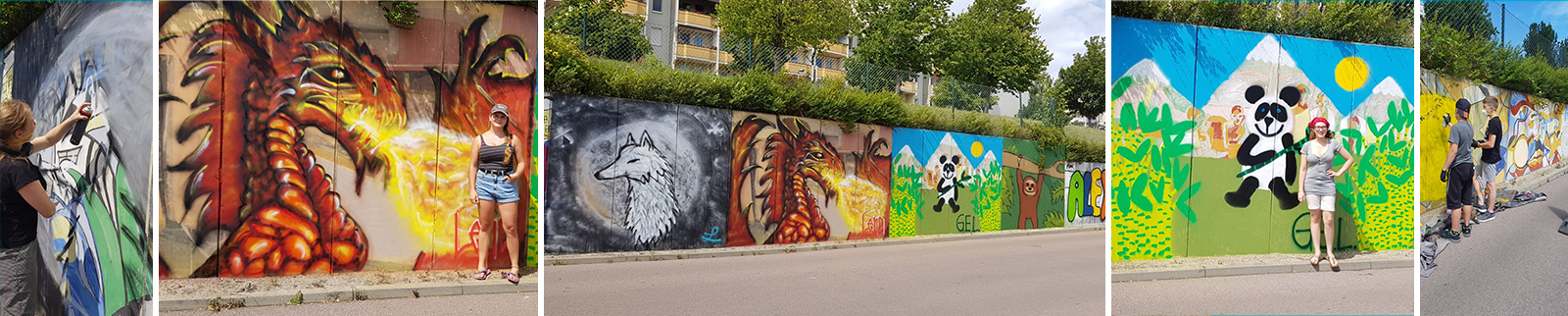 Graffiti Workshop "Gemeinsam.und.bunt" am ElbeCenter